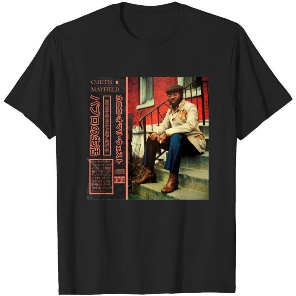 Curtis Mayfield Tribute Retro Soul Music Graphic Unisex T-Shirt 73